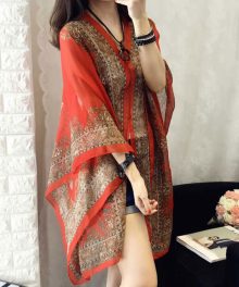 Versatile Sun Protection Chiffon Shawl